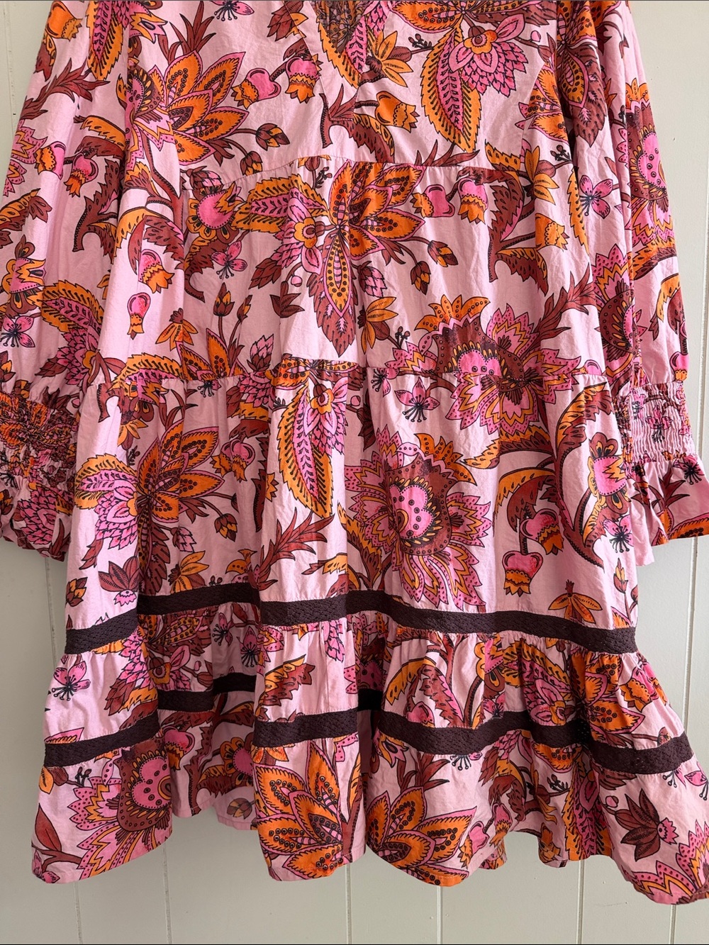 Tuckernuck Sunset Chintz Kenzo Cover Up Dress Paisley XXL Boho Resort Dopamine - Picture 5 of 13